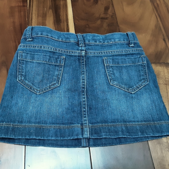 JOE FRESH JEAN SKIRT WITH ANTIQUE BRASS RIVETS 7 - Picture 2 of 7